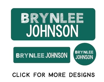 Name Labels for School Supplies | Custom Waterproof Stickers | Dishwasher Safe Labels for Kids | Personalized Name Labels | Daycare Labels