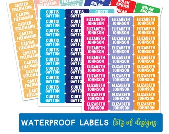 Water Bottle Labels | School Supply Labels | Daycare Labels | Baby Bottle Labe|- Waterproof and Dishwasher Safe | Pick your Design