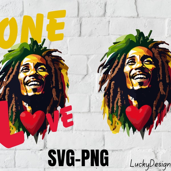 One Love svg, Africa, Bob Marley svg, PNG, Reggae Music Lover Svg, afro american svg, african svg, instant download