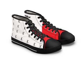 Women's High Top Sneakers BeachBird OG Logo Red,White&Black