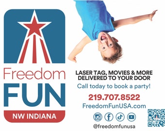 Freedom Fun 18 x 24 Vehicle Magnet Pair NWI