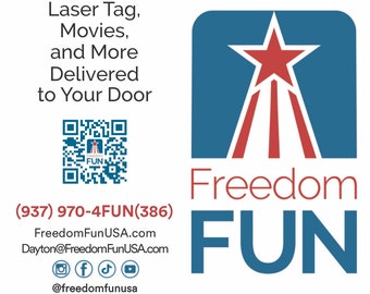 Freedom Fun Fold Over Business Cards Dayton