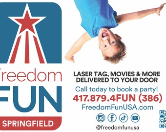Freedom Fun 12 x 18 Vehicle Magnet Pair Springfield