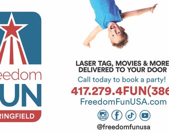 Freedom Fun Magnetic Business Cards Springfield
