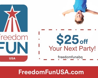 Freedom Fun Coupon Card ABQ