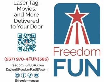 Freedom Fun Fold Over Business Cards Oklahoma City