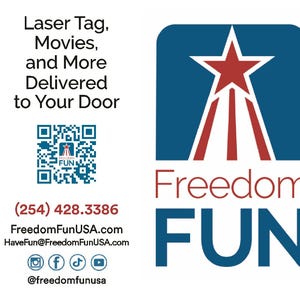 Cartes de visite pliables Freedom amusantes WTK