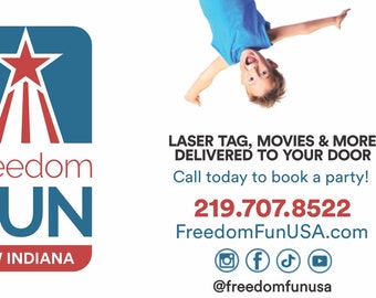 Freedom Fun Magnetic Business Cards NWI