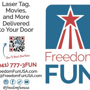 Cartes de visite pliables Freedom amusantes Sarasota