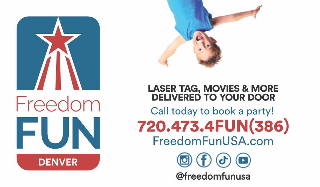 Freedom Fun Business Cards Denver Etsy