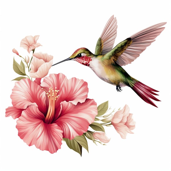 Hummingbird Art - Etsy