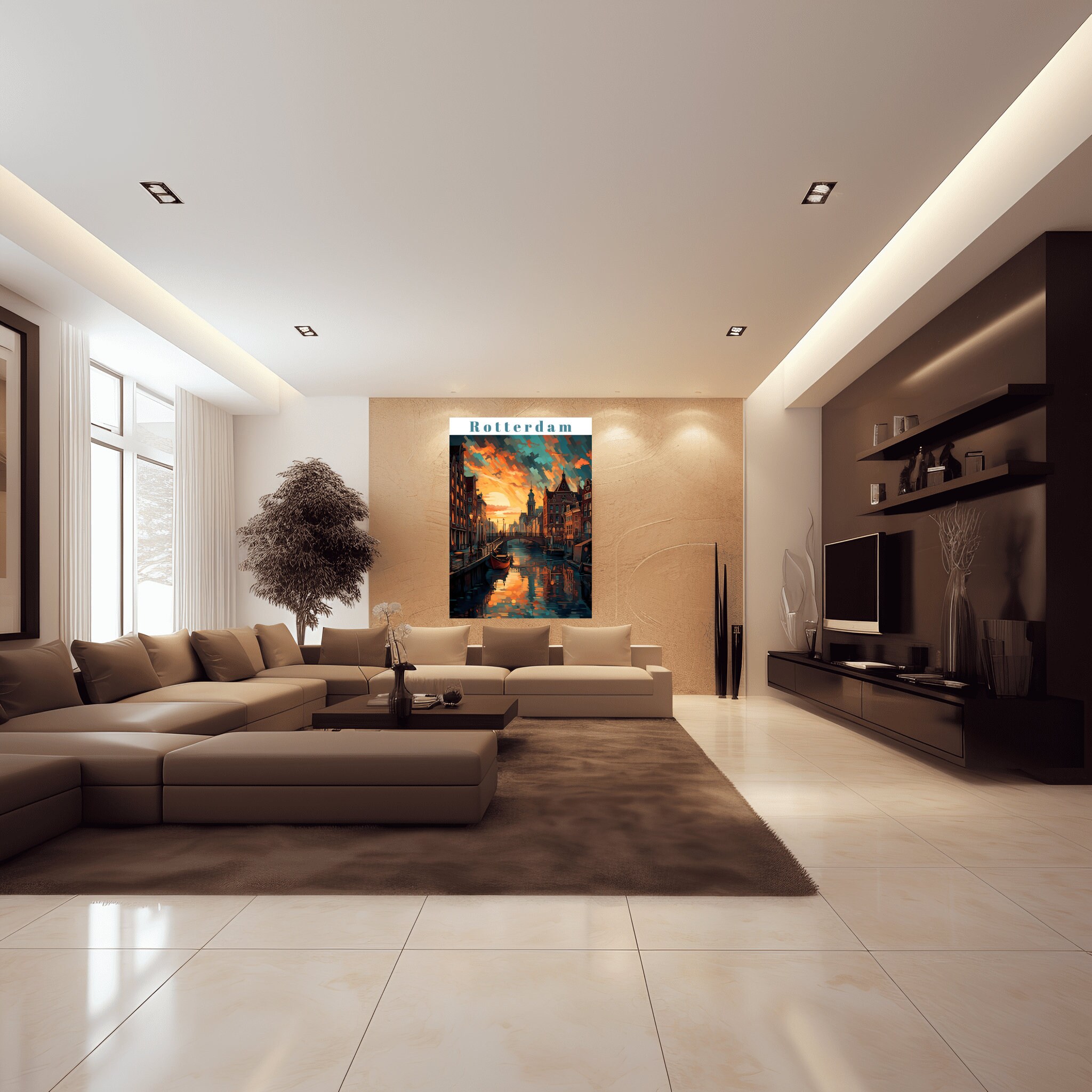 Rotterdam Travel Print SVG / Rotterdam Wall Art Wall / Rotterdam Home Décor / Rotterdam Gift