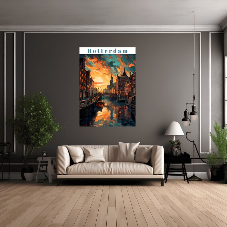 Rotterdam Travel Print SVG / Rotterdam Wall Art Wall / Rotterdam Home Décor / Rotterdam Gift