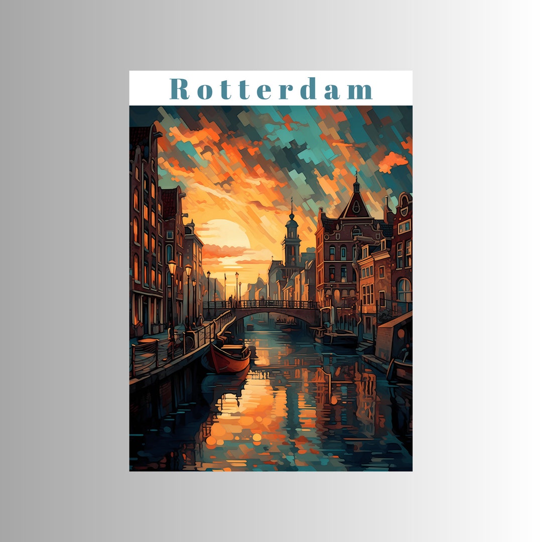 Rotterdam Travel Print SVG / Rotterdam Wall Art Wall / Rotterdam Home Décor / Rotterdam Gift