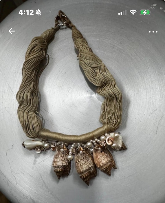 Shell Necklace Handmade Seaside at Florida Vintage Vixen