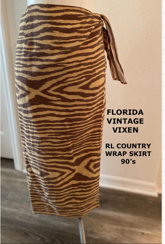Vintage Ralph Lauren Country Wrap Skirt Maxi Skirt