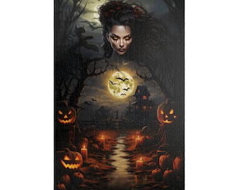 Jigsaw Puzzle | Halloween Puzzle | Halloween | Witch | Puzzles for Adults | Jigsaw | 500 Piece Puzzle | 1000 Piece Puzzle | Spooky Puzzle