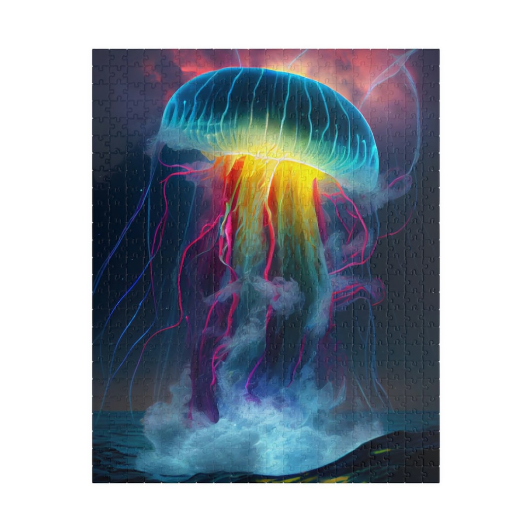 Jigsaw Puzzle Electric Jellyfish Puzzle Jellyfish Puzzle Gifts Puzzles