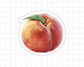 One Peach Sticker