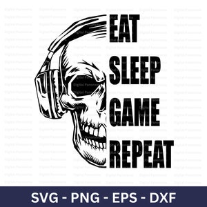 Gamerblock: Eat Sleep Game Repeat