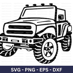 Off Road Car Svg, 4x4 Car Svg, Off Roading Svg, Cricut Cut File, Digital Download