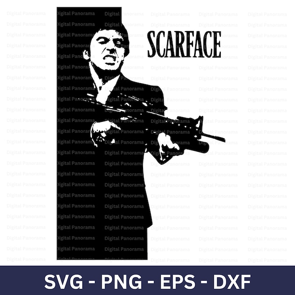 Scarface Svg, Al Pacino Svg, Digital Cut File, Digital Download