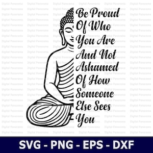 Boeddha Svg, inspirerend citaat Svg, Boeddha Wall Art Svg, Cricut Cut-bestand, digitale download