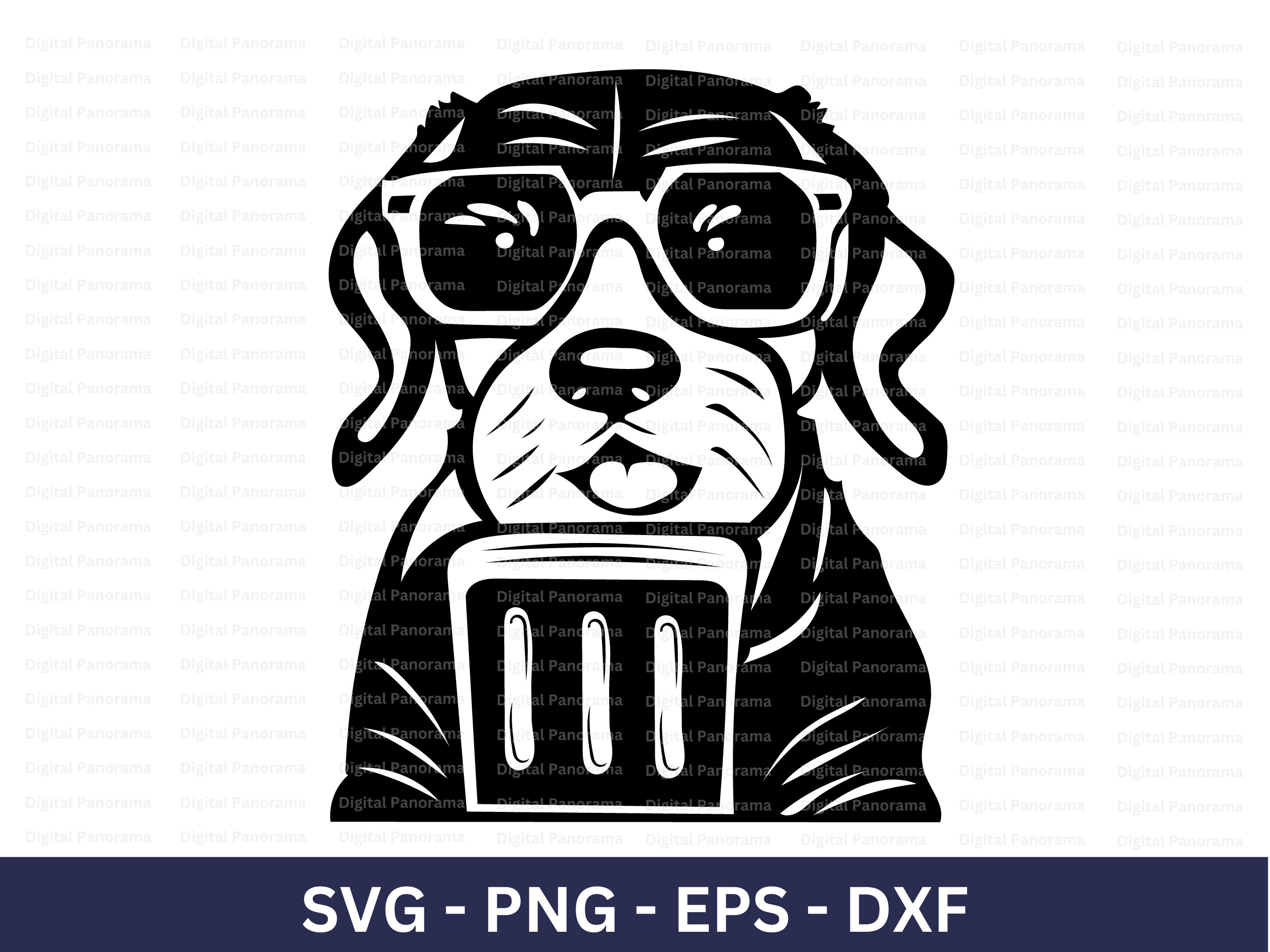 Dog Enjoying Drink Svg, Dog Svg, Dog Sunglasses Svg, Svg Cut File ...
