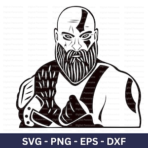 God of War SVG, Kratos SVG, Ragnarok Svg, Cricut Cut File, Digital Download