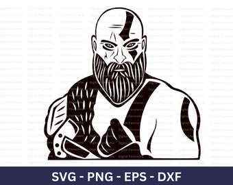 God of War SVG, Kratos SVG, Ragnarok Svg, Cricut Cut File, Digital Download