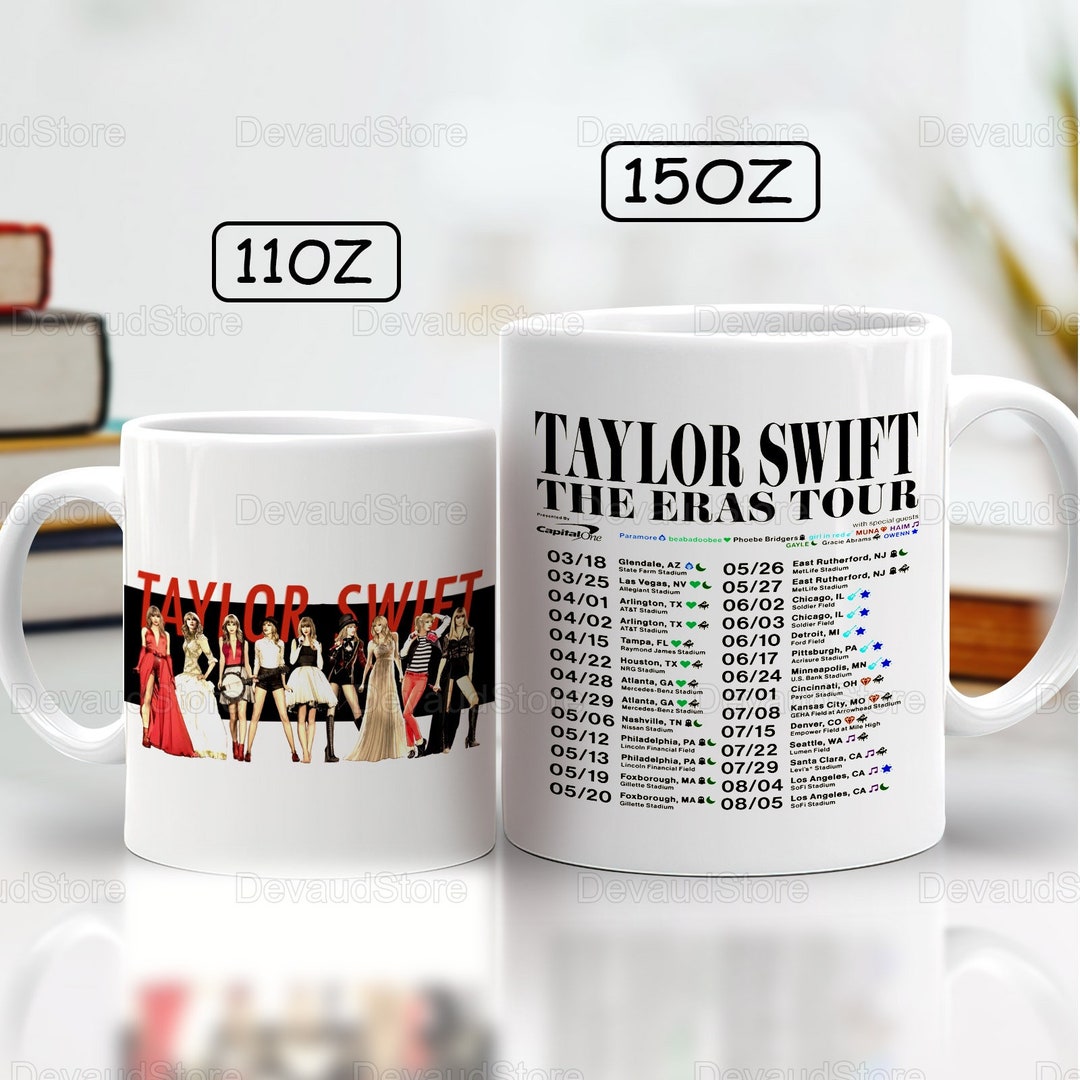 Taylor Swift Eras Tour Mug Two-tone Coffee Mugs 15oz Happy - Etsy