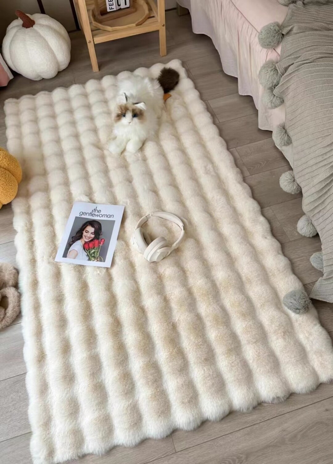 Plush Multi Color Rugs Handmade Cute Rugs Cozy Bedroom Rugs Etsy New