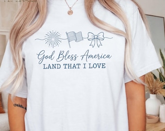 God Bless America, 4th of July Patriotic USA Retro 1776 Independence Day Comfort Colors 250 Anniversary Adult tee 10