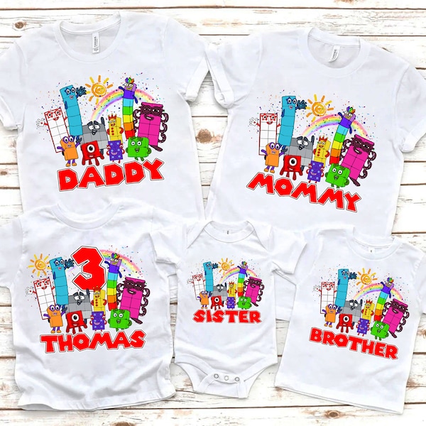 Number Inspired Birthday Shirt, Number theme Party, Personalized Birthday Boy/Girl shirt, Gift Birthday Shirt, Family Custom tees. 20