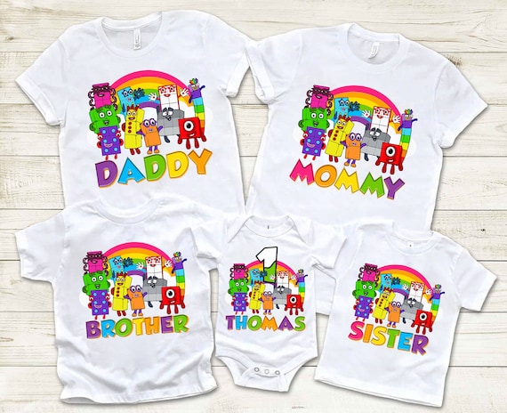 Number Inspired Birthday Shirt, Number Theme Party, Personalized