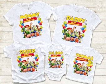 Toy Story Birthday Shirt for Girls and Boys , Toy Story Custom shirt, Toy Story Personalized shirt, Toy Story custom family shirt outfit 5