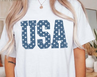 USA 250 Vintage America 4th of July Patriotic USA Retro Stars 1776 Independence Day Comfort Colors 250 Anniversary Adult tee 3
