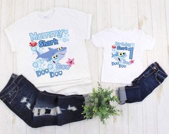 Birthday Shark Family Shirts, Shark Matching Shirts, Shark Do Do Do Shirt, Personalized Birthday Shirt, Family Shark Shirt 33