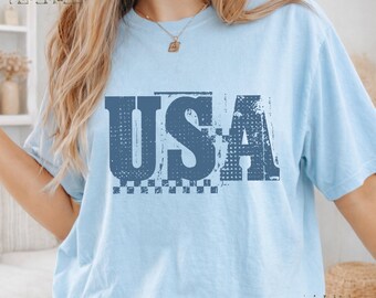 USA 250 Vintage America 4th of July Patriotic USA Retro Stars 1776 Independence Day Comfort Colors 250 Anniversary Adult tee 6