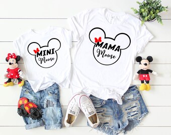 Mama Mouse,Daddy Mouse, Mini Mouse Shirts, Disney Mickey Minnie Shirts, Disney Family Trip Shirts. 67