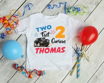 Two Fast Two Curious Shirt,  2nd Birthday Outfit, 2nd Birthday Girl Shirt, Matching Family Personalized Birthday Shirt  37