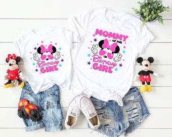 Disney Minnie Mickey Birthday Theme Shirts for Family, Minnie Birthday Girl Shirt, Disney Birthday Matching Shirts, First Birthday Shirts.66