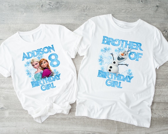 Frozen Birthday Shirts, Elsa Birthday Shirts, Frozen Custom Shirts, Disney Frozen Personalized Tee, Frozen Family Party shirts 32