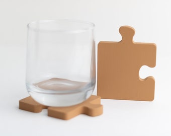 Painted Puzzle Coaster| Puzzle Cement Coaster| Cement Coasters| Coffee Coasters| Housewarming Coaster Gift| Drink Coaster Set| Coaster Set