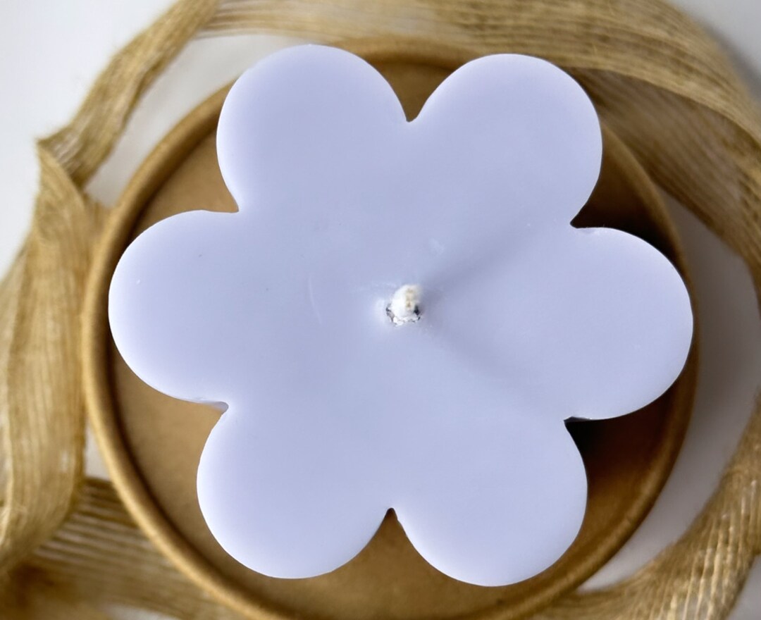 Lavender Flower Candle Flower Shaped Candle Flower Pillar Etsy