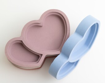 Cement Heart Tray| Desk Organization Tray| Cement Ring Holder | Cement Heart Plate| Heart Shaped Jewelry Plate| Heart Shaped Tray| Wife Gift