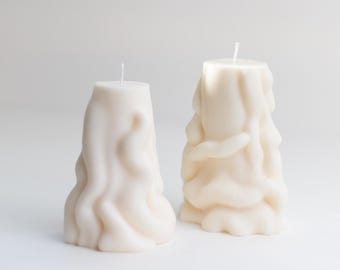 Spiral Candle| Irregular Shape Candle| Unique Shape Candle| Decorative Candle| 3D Wave Pillar Candle| Candle Centerpiece| Fun Shaped Candle