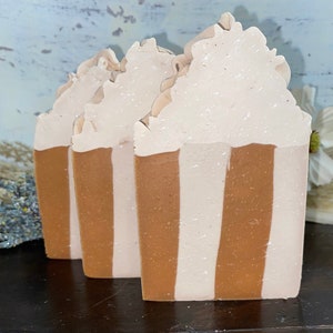 Pumpkin Sandalwood.Fall edition.Extra large bar. 100% handmade soap, cold process, organic soap.