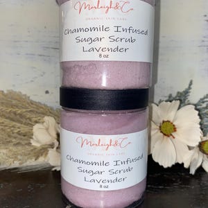 Lavender sugar scrub, All natural, Organic and 100% Handmade