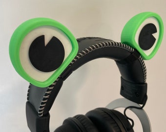 Frog Eye Attachments for Headphones - Twitch Streaming, Cosplay Accessory, Frog Ears, Custom Headset Flair, Any Color